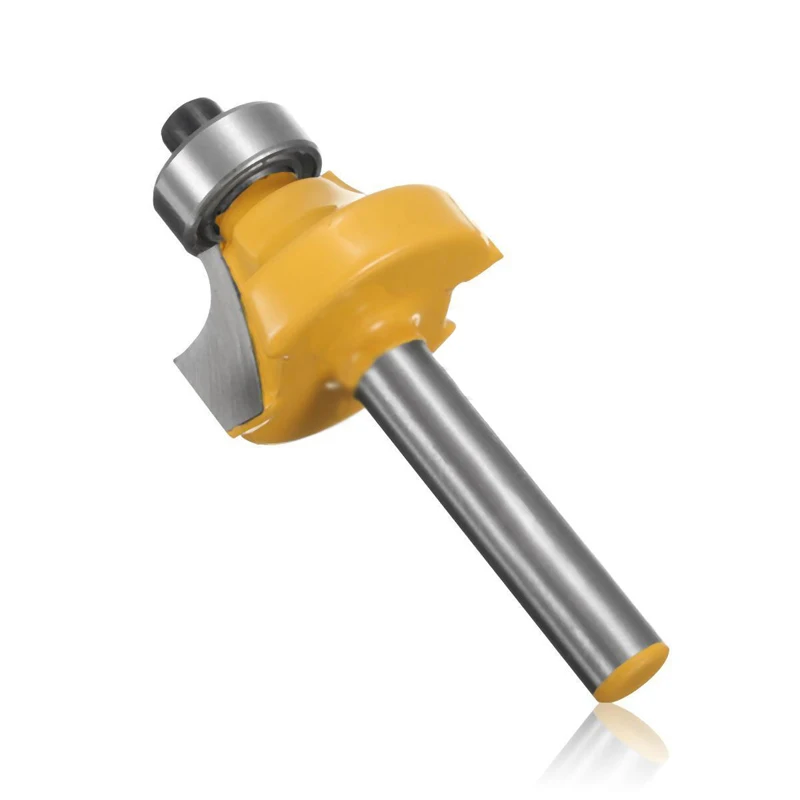 4pcs 1/4" Shank Round Over Router Bit Set 1/2" 3/8" 1/4" 1/8" Radius Cutter Tool For Milling Tools