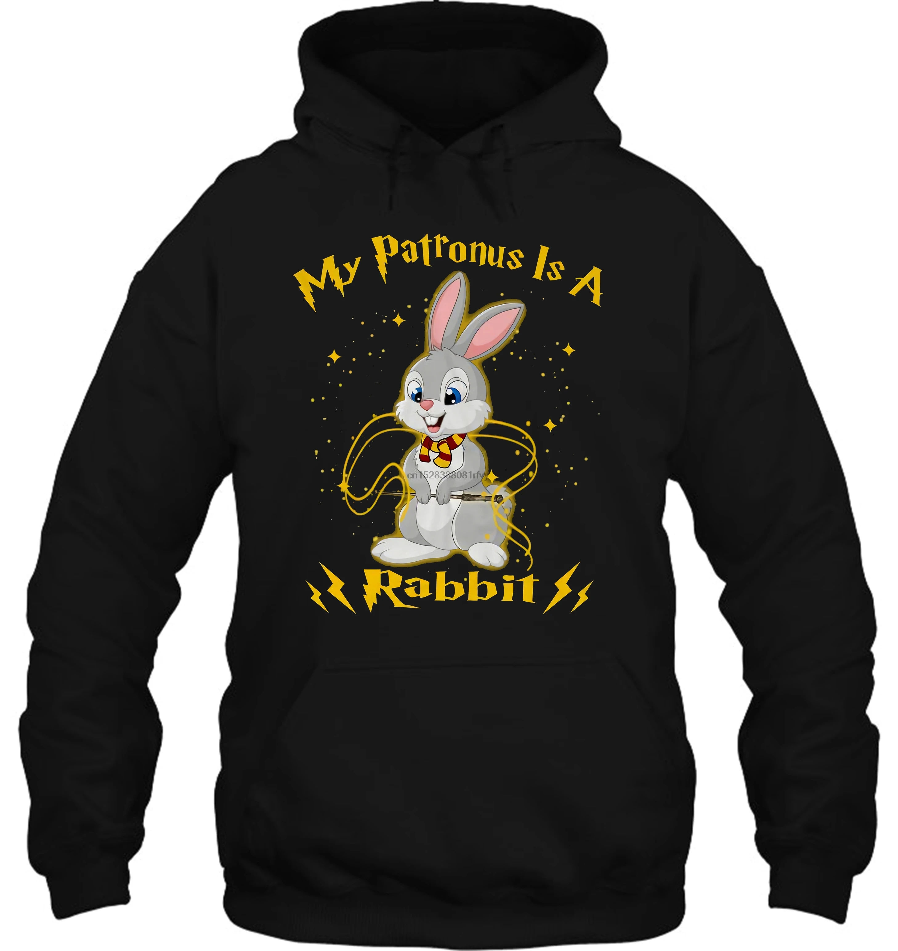 Мужская толстовка с капюшоном; бренд My Patronus-это Кролик; женская уличная одежда