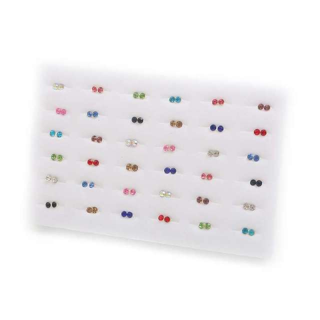 Randomly Mixed Silver Color Women Butterfly Bowknot Flower Heart Small Plastic Stud Earrings Sets For Girl Jewelry Part