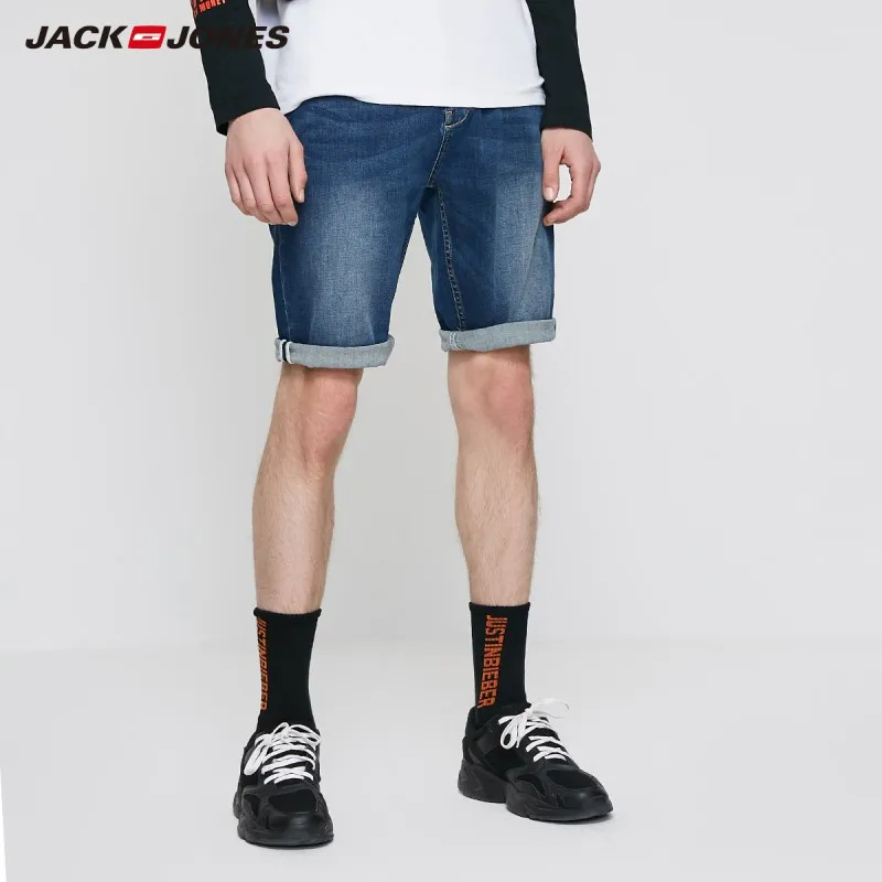 Мужские зауженные джинсовые шорты JackJones Мужская одежда 219243511 |