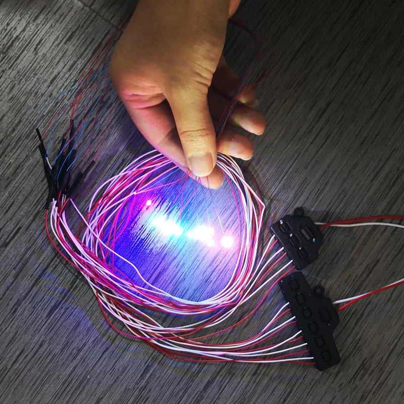 12V Pre wired 0603 SMD LEDs 8 Colors available 60cm connection wires hobby model kit railway 5