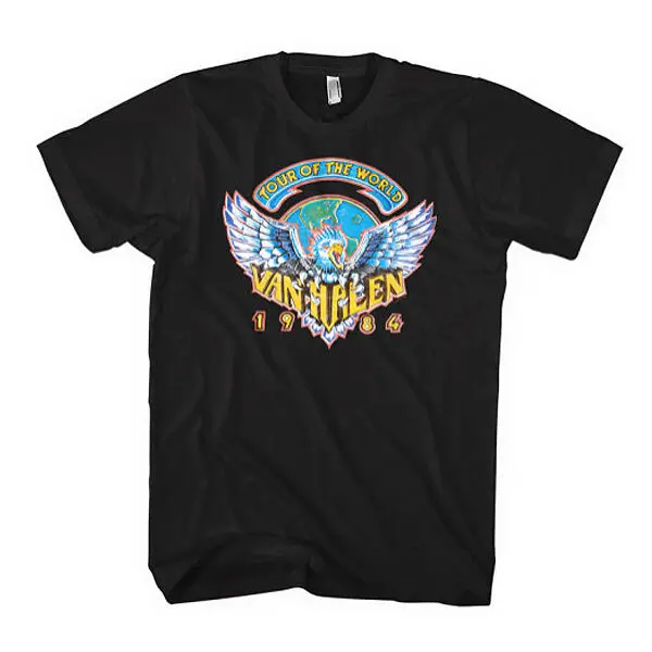 

Van Halen T Shirt Tour Of The World 1984 New Authentic Rock Tee S 3Xl