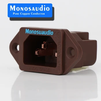 

Piece Monosaudio IC71(C) Pure Copper AC IEC Inlet Socket audiophile Power IEC connector Power Socket IEC320 C14 Mains AC Male