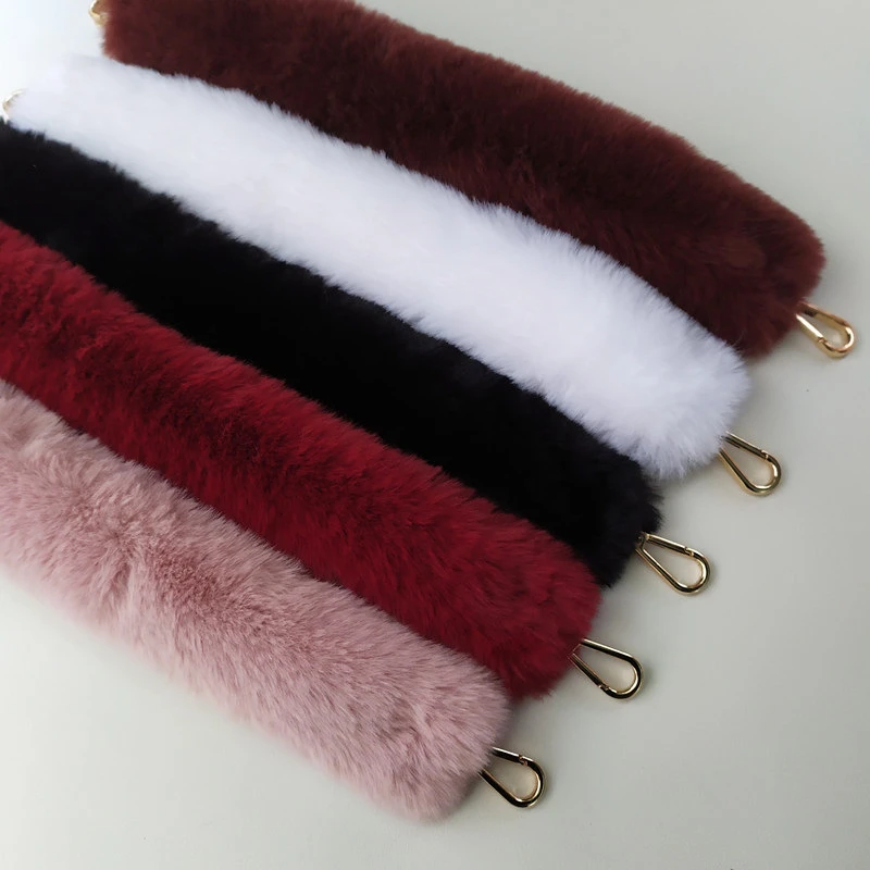 fluffy bag strap