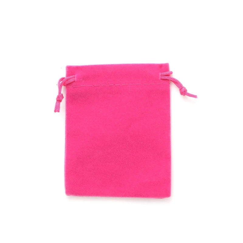 

1pc Small Velvet Bags Jewelry Wedding Party Gift Drawstring Pouches 8x10CM DXAE