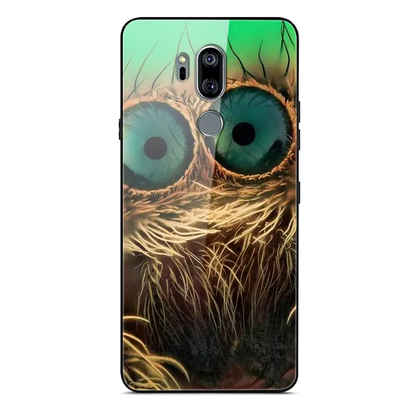 Для LG G7 чехол thinq жесткий стеклянный чехол для телефона чехол для Funda LG G7 LGG7 Чехол Мягкий ТПУ бампер закаленное для LG G 7 G710 6,1''