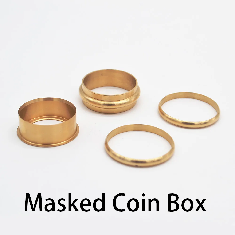 Masked Coin Box Magic Tricks Stage Close Up Magia Box Mystery Magie Produce Coin Drum Box Magica Mentalism Illusion Gimmick Prop instant transposition magic tricks stage close up magia card transpose magie mentalism illusion gimmick prop playing card magica