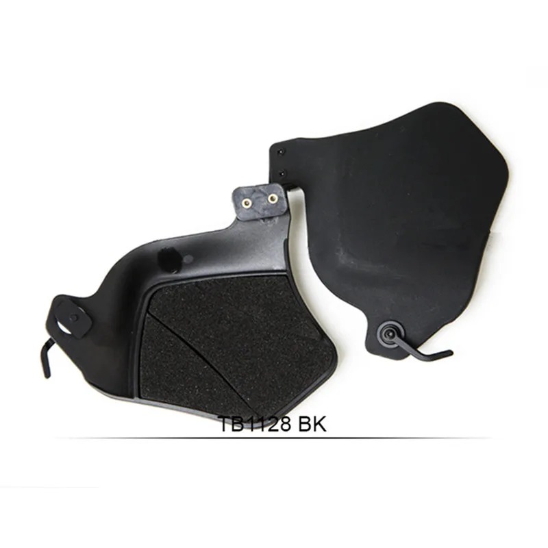 New Tactical Airsoft Helmet Side Covers Ear Protection With Pad for Ballistic Fast Helmet Rail BK/DE/FG