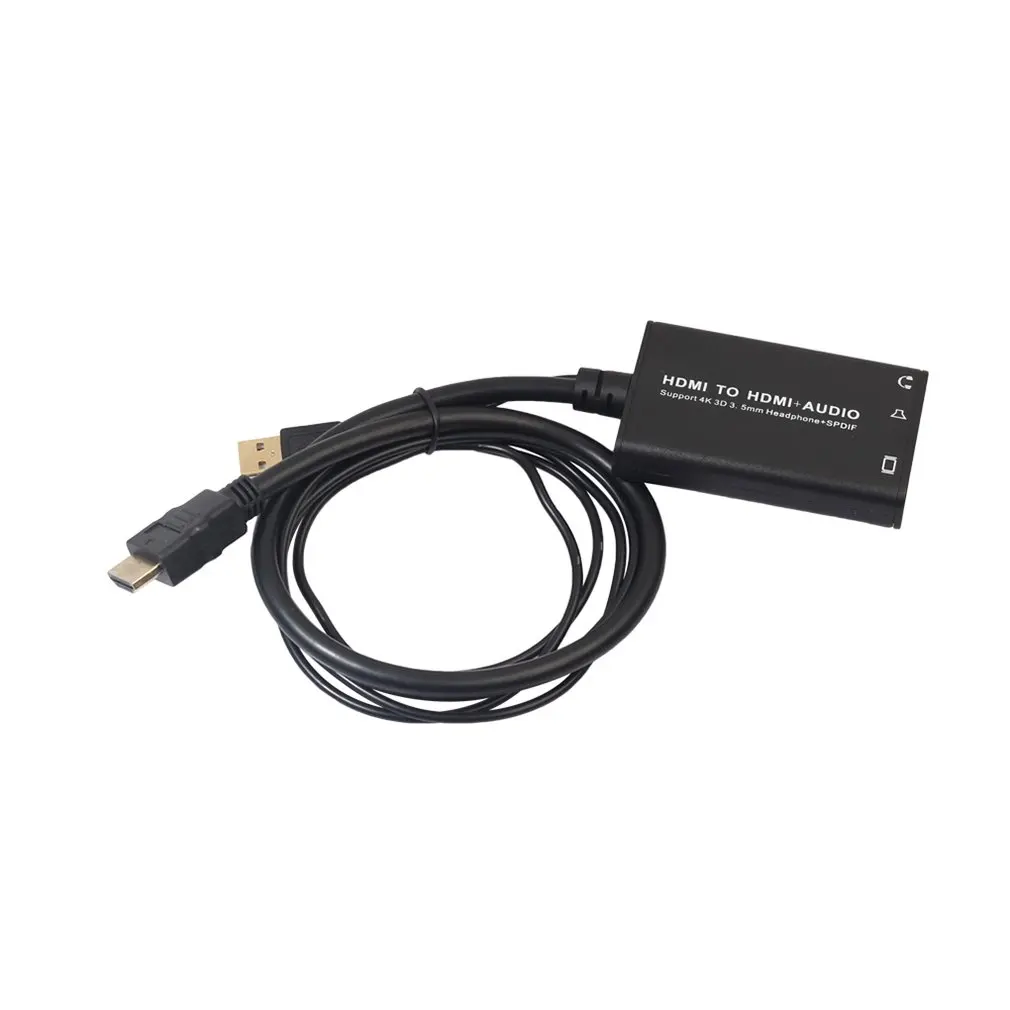 HDMI аудио экстрактор HDMI к HDMI+ 3,5 мм аналоговый аудио с SPDIF экстрактор конвертер Поддержка для ноутбука тв PS4