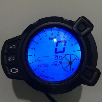 

12V Motorcycle ATV LCD Digital 7 Colors Tachometer Odometer Gauge