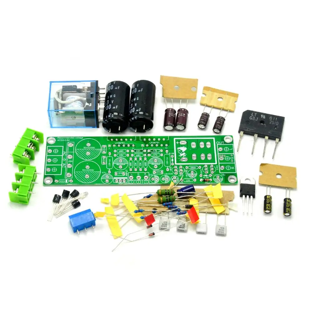 GAINCLONE LM3875 50 Вт+ 50 Вт 8R усилитель комплект DIY двухканальный динамик Защитная микросхема