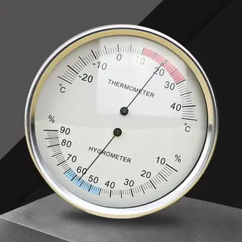 

2 in 1 Wall Mounted Thermometer Hygrometer Analog Temperature Humidity Meter Display Tool For Sauna Room Household
