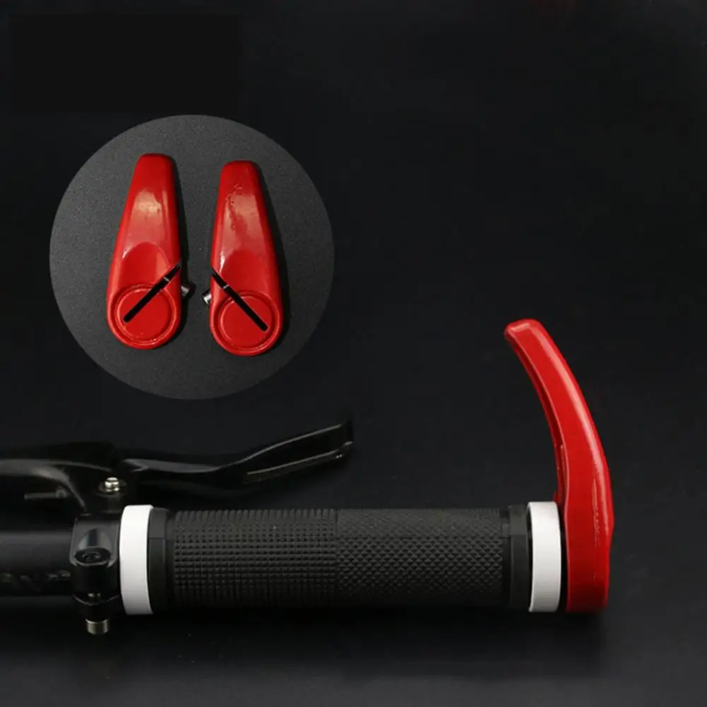 Cycling Aluminum Alloy Bike Lock-on Horn Bicycle Deputy Vice Handlebar 1 Pair