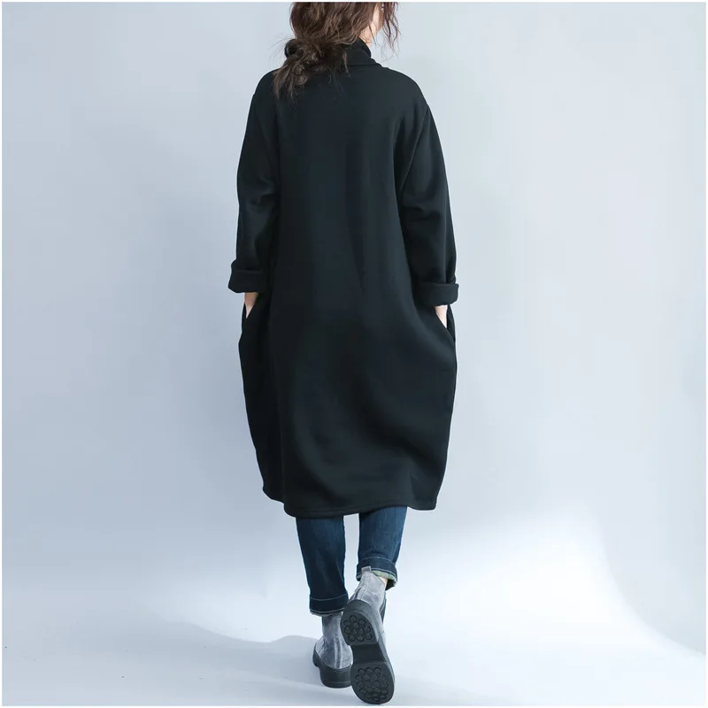 Johnature 2019 Winter New Casual Korean Print Thicken Women Hoodies Turtleneck Full Sleeve Pockets Comfortable Sweatshirts Johnature 2019 Winter New Casual Korean Print Thicken Women Hoodies Turtleneck Full Sleeve Pockets Comfortable Sweatshirts