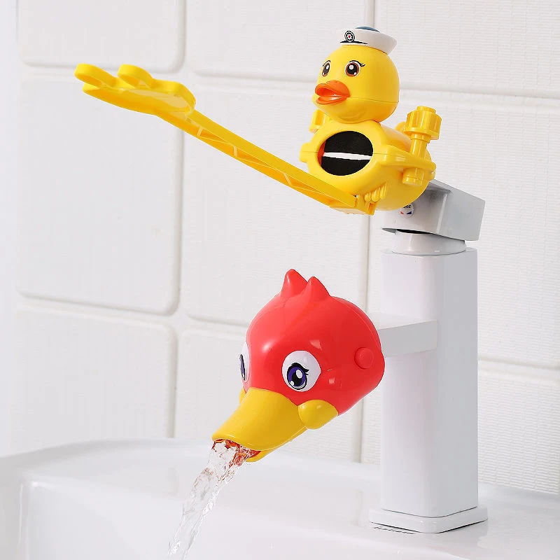 Faucet Extender For Bathroom Kids Toddler Bath Toys Cartoon Handle Baby Washing Hands Tool Sink Accessories Water Spraying Tool 8