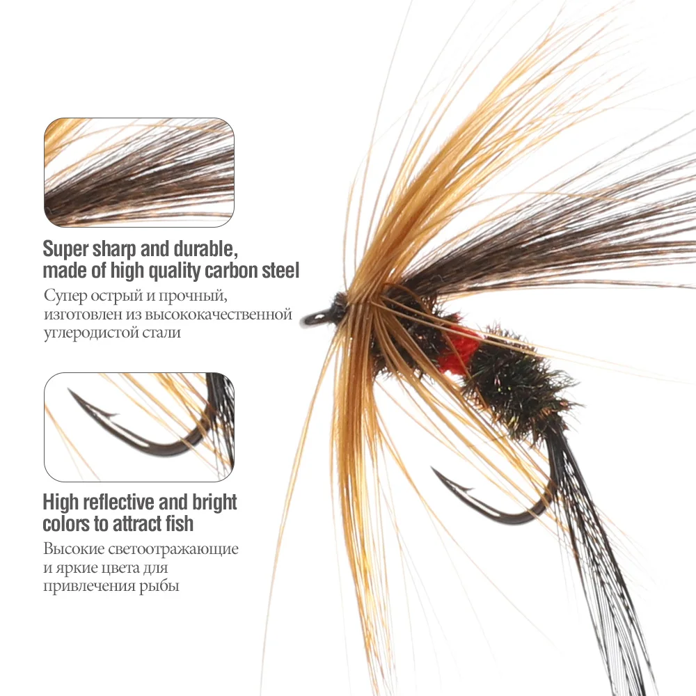 DONQL 10/20/50pcs Insects Flies Fly Fishing Lures Dragonfly Topwater Bait Dry Flies Trout Artificial Crank Hook Insects Lure DONQL 10/20/50pcs Insects Flies Fly Fishing Lures Dragonfly Topwater Bait Dry Flies Trout Artificial Crank Hook Insects Lure