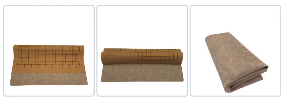 x9 Yernea New Go Game Board High-quality Leather Go Board One Side Suede Leather 19 Line International Go Chess Weiqi (1)