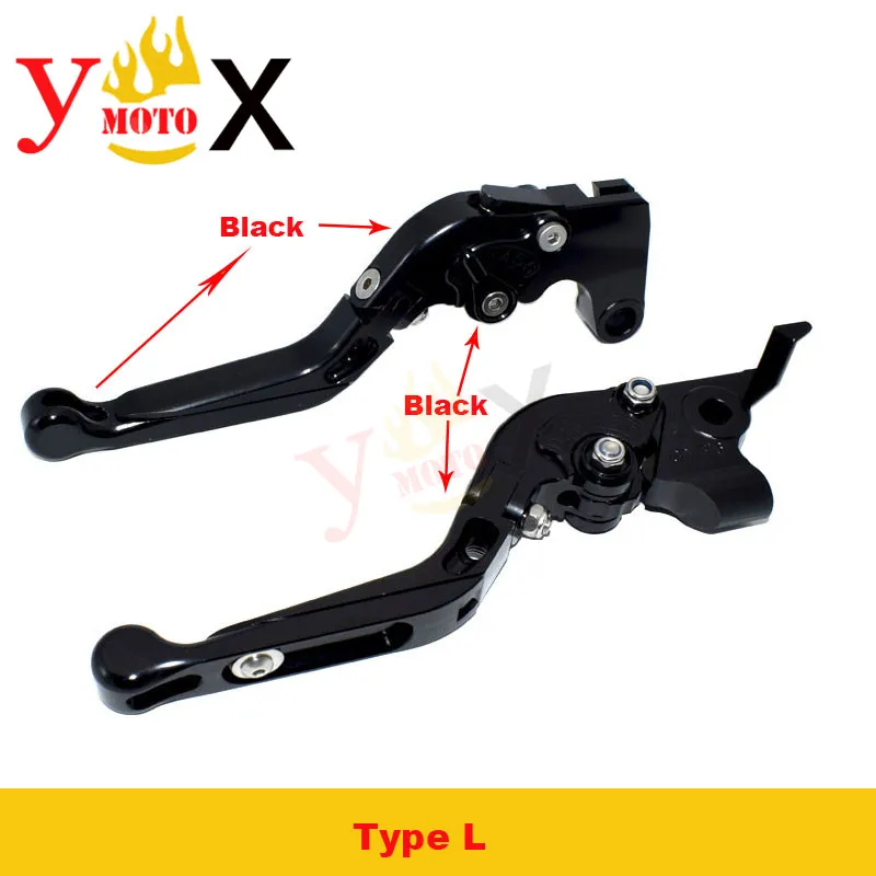 Type L Color Мотоцикл с ЧПУ Складные Выдвижные рычаги тормоза сцепления для Honda VFR800 1998-2001 CBR1100XX BLACKBIRD 1997-2007 ST1300 2003-2007 - Цвет: Type L Color