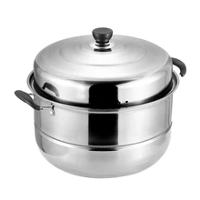 SUS560-1 Thick Stainless Steel Single-layer Steamer Cookware Stainless Steel Pot with 1 Perforated Steel Insert