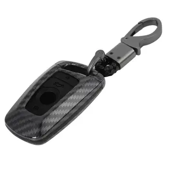 

Carbon Fiber Key Cover Shell Case Keychain Car Styling Accessories for BMW X1 X3 X4 X5 X6 Auto Key Protective Shell Case