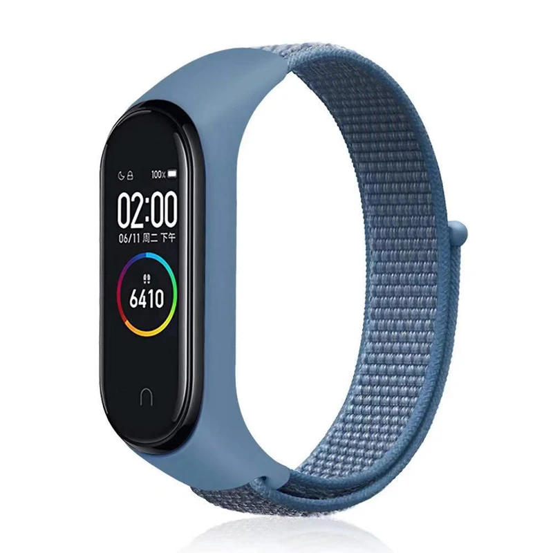 Cape Cod Blue Спортивный ремешок-петля для Xiaomi mi, ремешок 4, 3, нейлоновый браслет mi band 4, 3, сменный Браслет correa, Xiaomi mi, ремешок 4, 3, ремешок - Цвет ремешка: Cape Cod Blue
