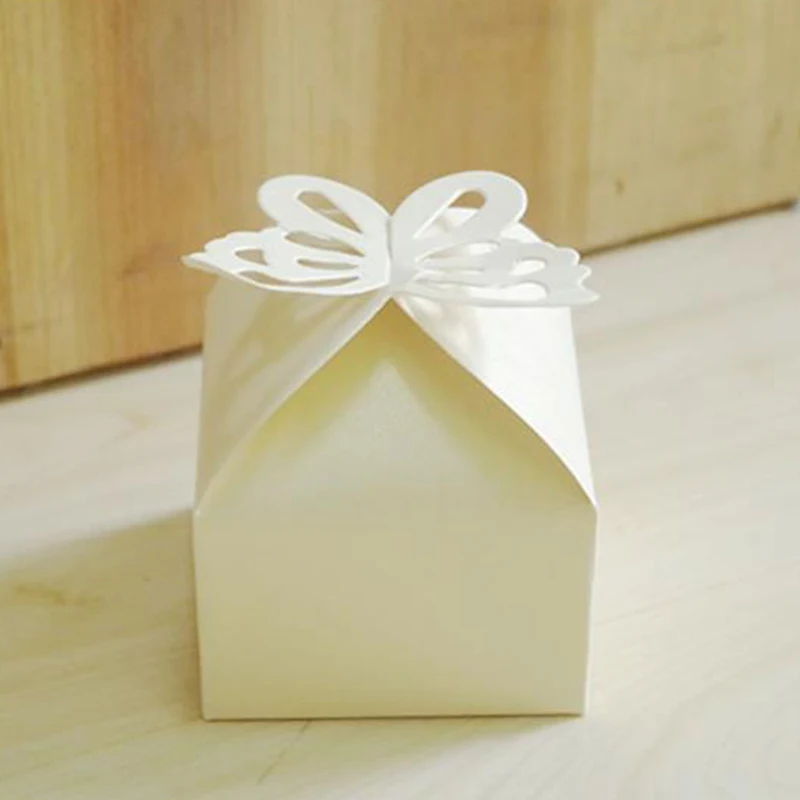 

Creative Butterfly Cardboard Candy Packaging Box Hollowing Out 6 Optional Colors Package Candy Christmas