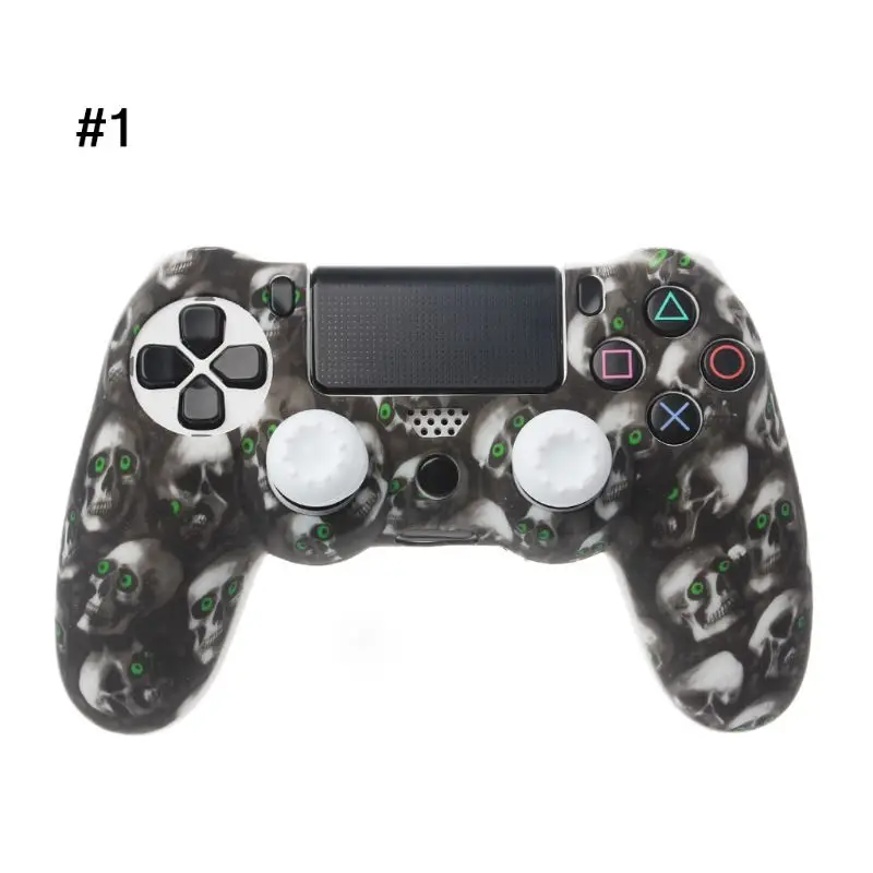 

Protective Cover Gamepad Sleeve Case Soft Silicone Skin Analog Thumb Grip JoyStick Rocker Cap Anti-Slip for PlayStation 4 P