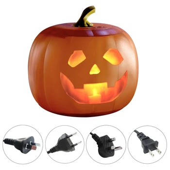 

Halloween Talking Animated Pumpkin, with Built-in Projector & Speaker 3-in-1 Projector for Halloween Home Party Decoration Outdo