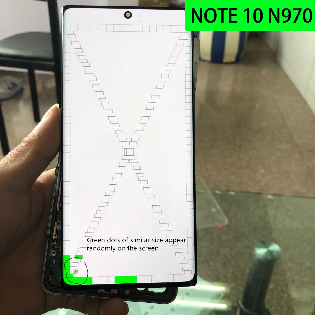 Original For Samsung Galaxy Note 10 Lcd N970F N970 with Frame Display Touch Screen Digitizer replacement With Spot NOTE10 AMOLED | Мобильные