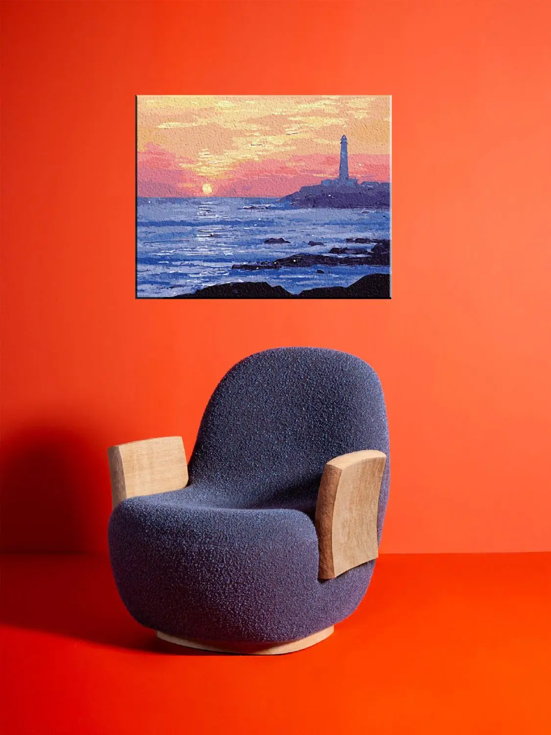 

Yiwu King Sing Oil Painting Landscape Painting By Number DIY Canvas Art Hand Painted Kid Room Decor Home Decor Painting N0000047