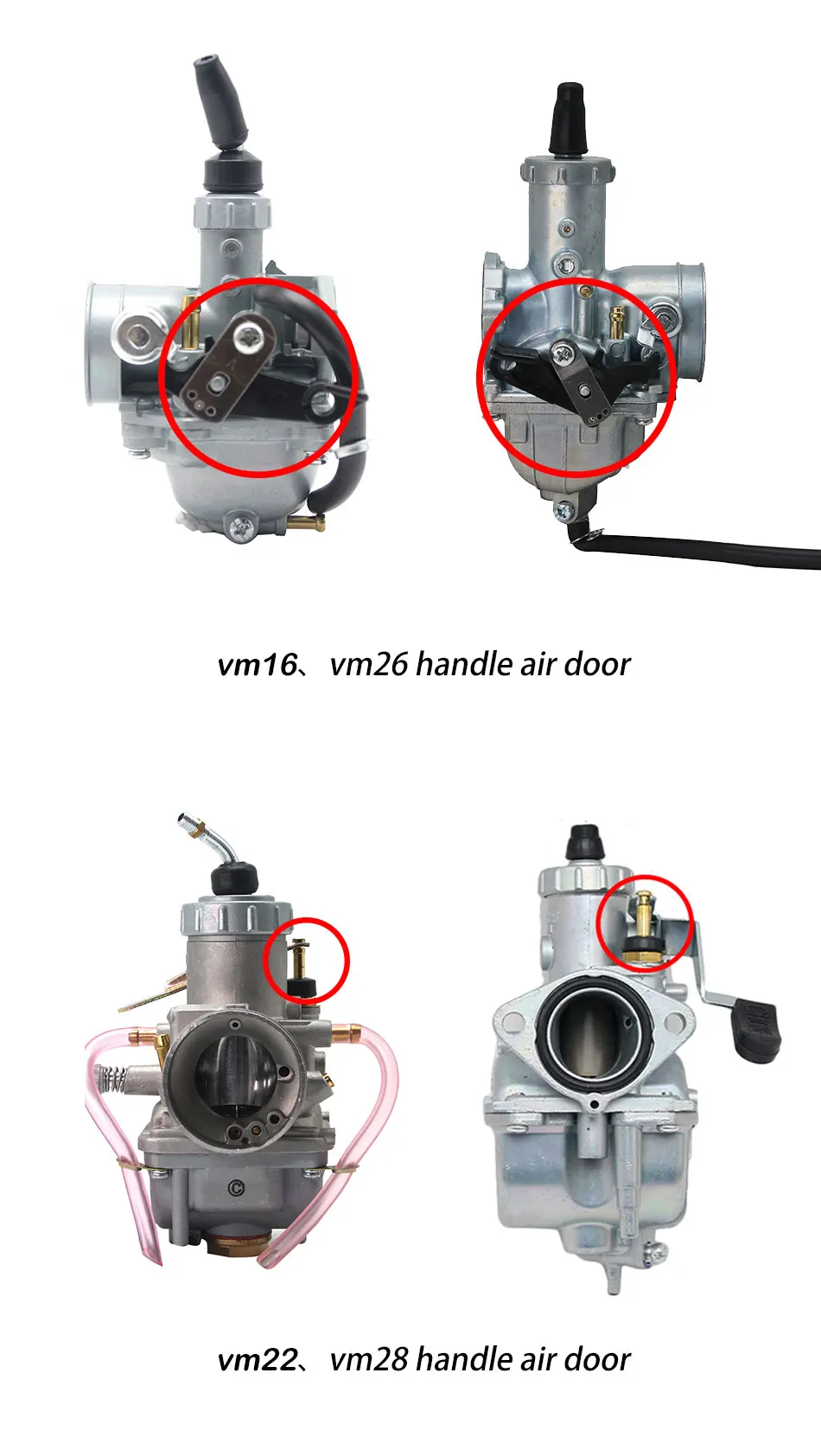 ZSDTRP Mikuni VM16 20 расстегиваемый ремешок шириной 22 или 26 28 30 мм карбюратор для DT125 RX125 DT175 TZR125 YMH125 Dirt Pit Bike ATV Quad Мотоцикл