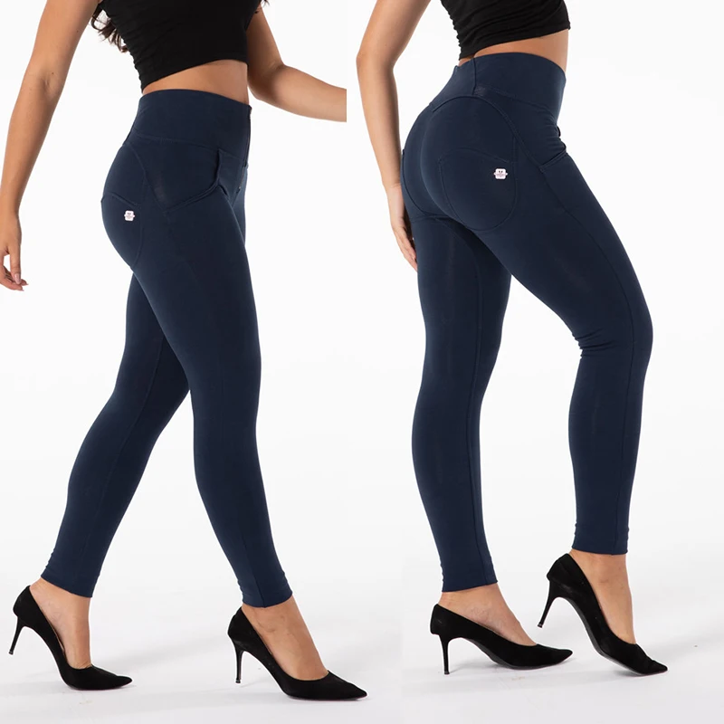 Sexy Women Plus Size High Waist Leggings Elastic Small-leg Pencil