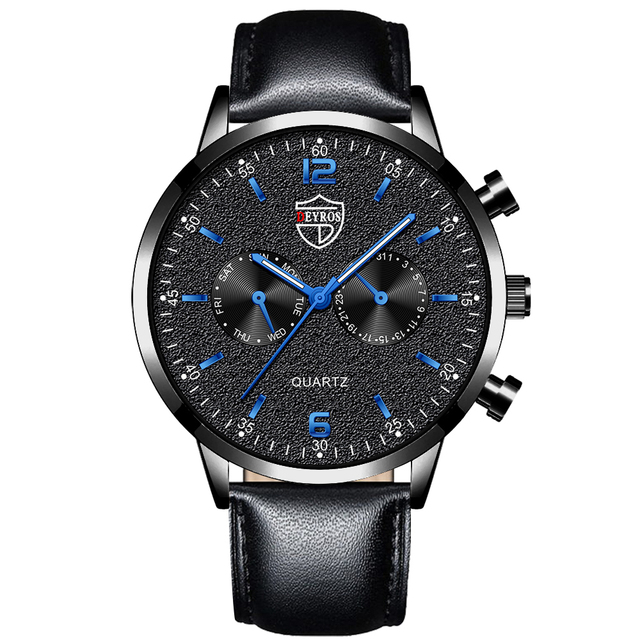 Mens Luxury Business Watchs Stainless Steel Quartz Wrist Watch Male Leather Watch Calendar Luminous Clock reloj hombre