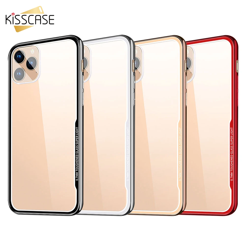 Чехол KISSCASE из закаленного стекла для iPhone 11 Pro Max XS MAX X XR Защитные чехлы телефонов 7 8