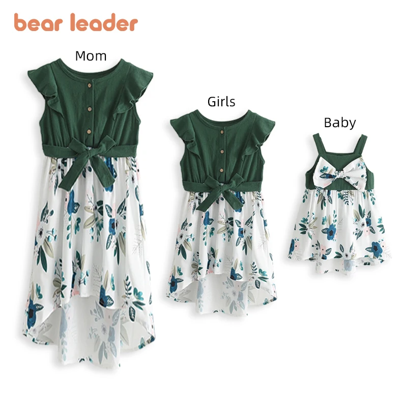 Buena Compra Bear Leader-trajes familiares a juego, moda para chicas, vestido de retales, trajes de flores para niños, trajes elegantes sin mangas para madre 7WJoR8zAn3g