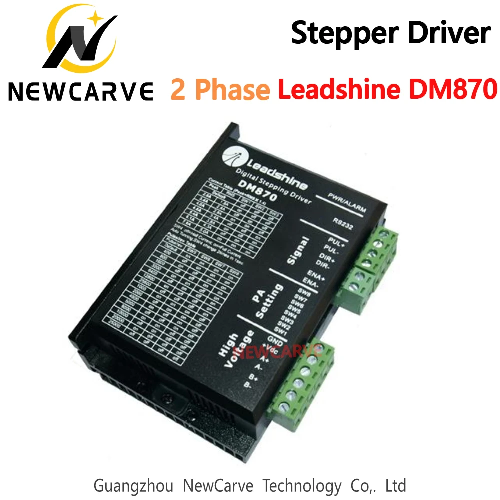 

Leadshine DM870 2Phase Digital Stepper Drive 24-80 VDC / 0.5-7.0A For Nema23 Nema24 Nema34 Stepper Motor NEWCARVE