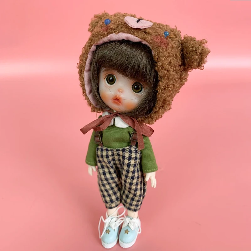 Ob11 детская шапка ручной работы BJD holala Molly egg GSC медведь животное шляпа кукла аксессуары