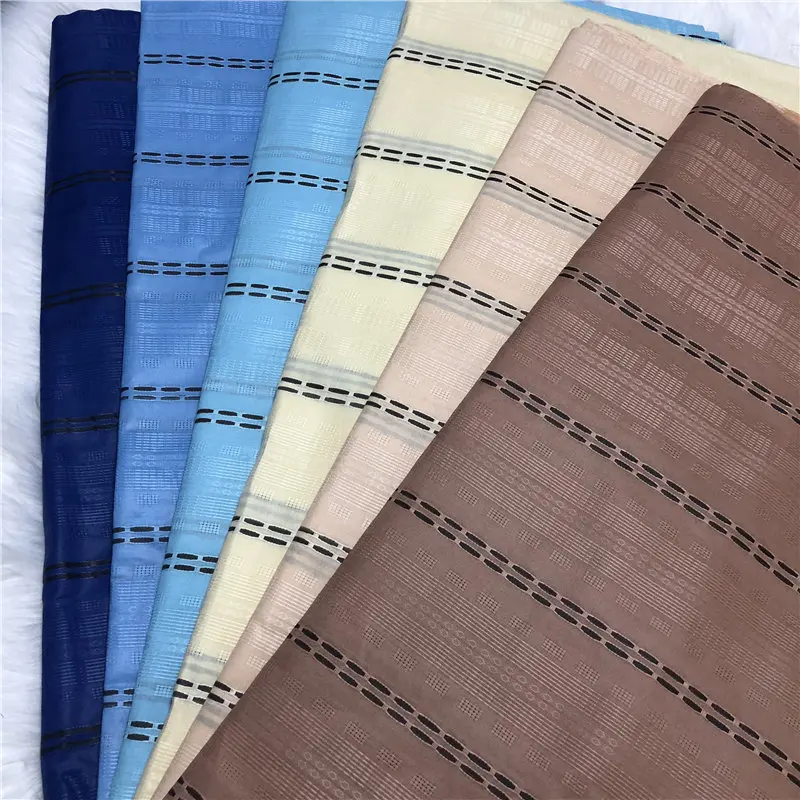

BlackWin African atiku fabric for man for garment 100% cotton Nigerian textile in 10 yards-J5