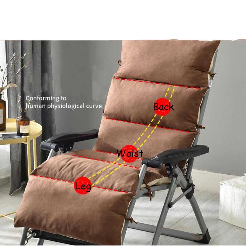 Уплотненные кресла-шезлонги Longue Подушка двухсторонняя Recliner Сидушка-матрас