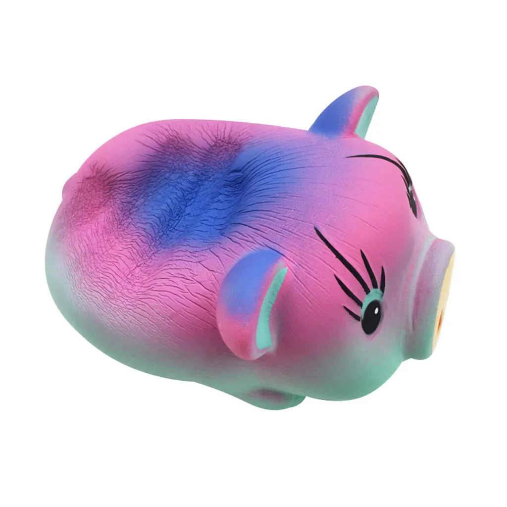 Squishies милый чехол с животным узором свинья мягкая галактика супер медленно поднимающаяся ароматическая игрушка для снятия стресса игрушки для детей# G2