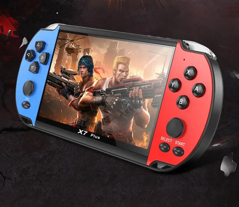 

X7 Plus Game Console Camera HD Movies Double Rocker 8G Video Music Rechargeable Handheld vs 821 660 x12 x40