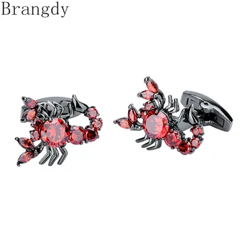 

Men's Cufflinks Exquisite Red Scorpion Cufflinks French Shirt Cufflinks Decorative Buttons Charm Men's Gift Jewelry