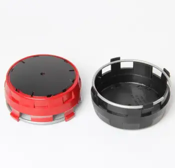 

20pcs Red Black Silver Grey Hight Quality Car Wheel center hub caps emblem 75mm Accessories Styling A00040009003594