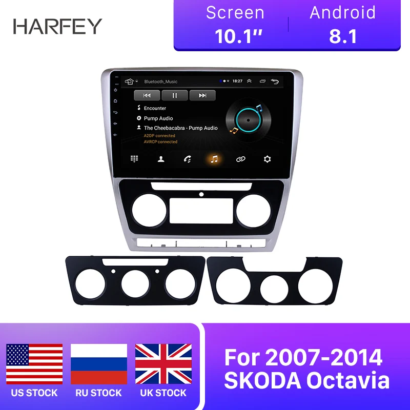 Harfey автомобильный Авторадио HD 10 1 &quotAndroid 9 сенсорный экран GPS Wifi стерео плеер Bluetooth