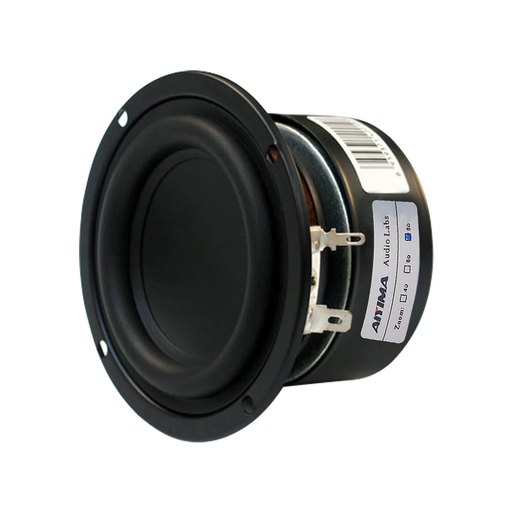 2Pcs 3 Inch Portable Audio Bass Speaker 4 8 Ohm 25W Home Theater Hifi Stereo Woofer Speakers Subwoofer Loudspeaker Horn