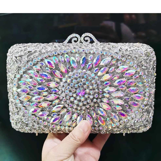 Womens Evening Clutch Bridal Prom Handbag Shoulder Bag Wedding Purse Party  Bag | Fruugo DE