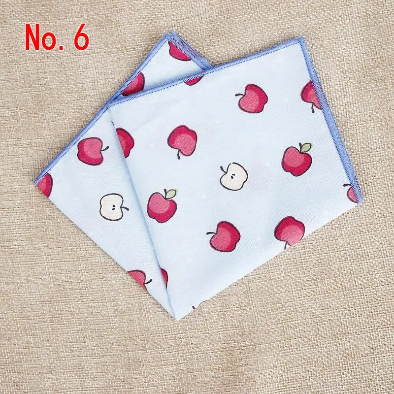 Fruits Suits Pocket Square For Men Women Cute Sweet Chest Towel Hanky Gentlemen Hankies Classic Men's Handkerchief Pocket Towel - Цвет: 6