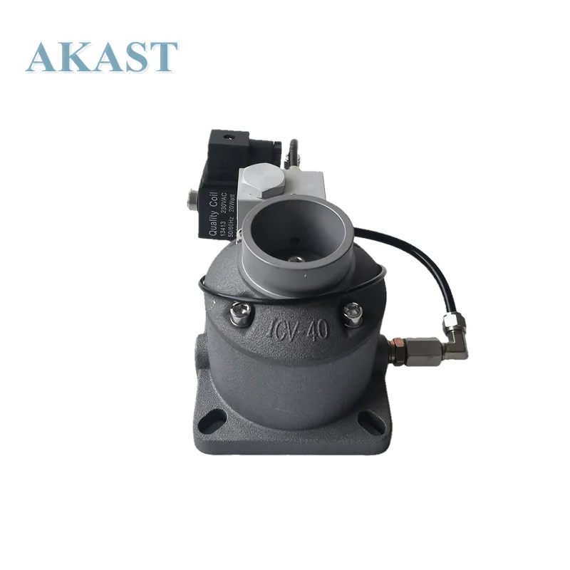 ICV-40 Intake Valve Assembly DN-40-E With 220V Solenoid and Vertical Block Fits Screw Air Compressor | Обустройство дома