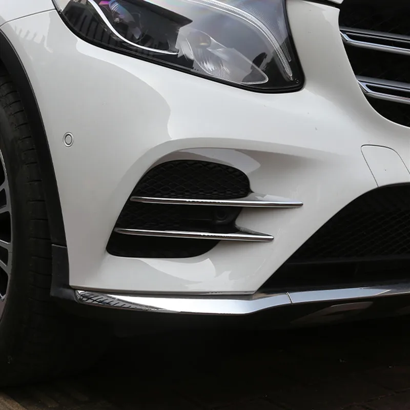 Car-Front-Fog-Lamp-Frame-Decorative-Cover-Trim-Strips-4Pcs-For-Mercedes-Benz-GLC-X253-2017 (1)