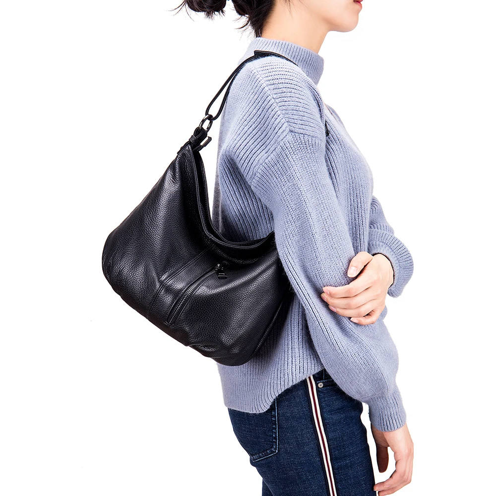 Женская Повседневная сумка из натуральной кожи, Высококачественная модная сумка-мессенджер, повседневная настоящая кожаная женская сумка